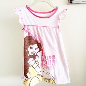 Toddler/Kid Pajamas Nightgown Size 4 Disney Princess Belle in Pink